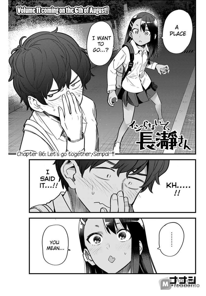 Ijiranaide, Nagatoro-san, Chapter 86 image 01